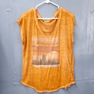 Maurices Orange Graphic Relaxed T-Shirt